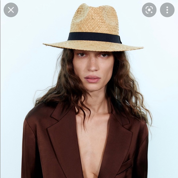 Zara Accessories Zara Rafia Hat Natural Poshmark